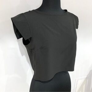 B Jewel back zip crop